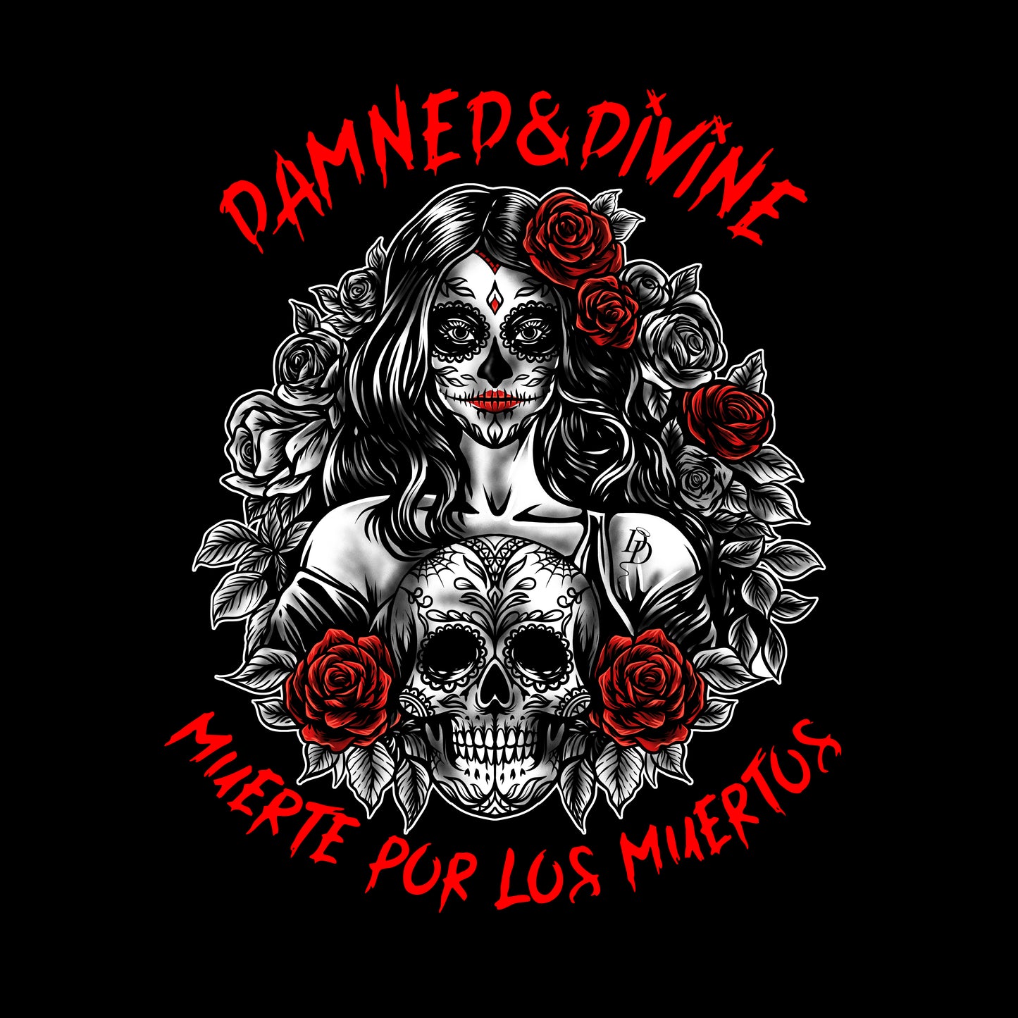 D&D SUGAR SKULL GIRL TEE