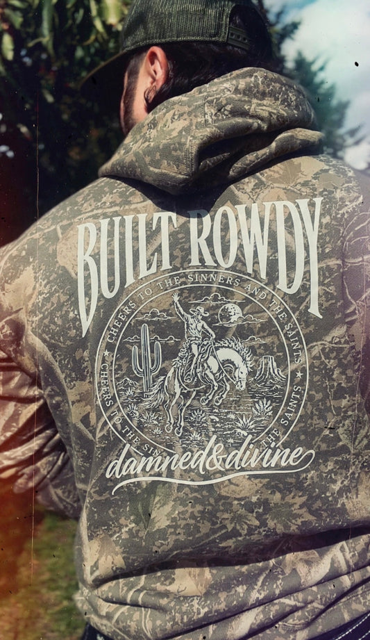 D&D BUILT ROWDY CAMO HOODIE