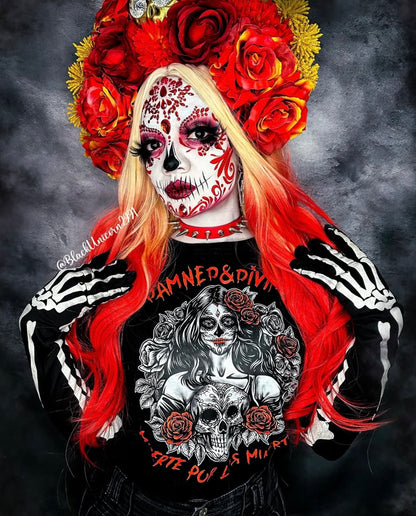 D&D SUGAR SKULL GIRL TEE