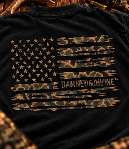 D&D DUCK CAMO FLAG TEE
