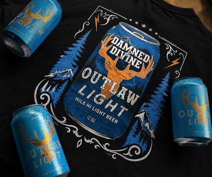 D&D X OUTLAW BEER CAN TEE