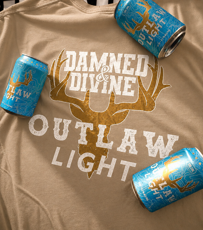 D&D X OUTLAW BEER BASIC LOGO TEE